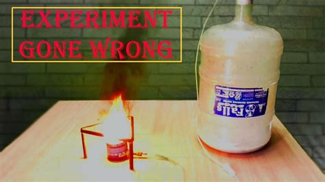home  gas experiment  wrong youtube