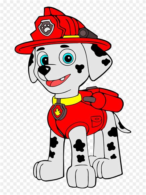 marshall paw patrol painting clipart  pinclipart