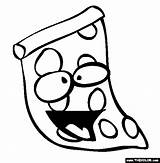 Pizza Coloring Pages Printable Cut Outs Cheese Topping Color Food Fast Print Getcolorings sketch template