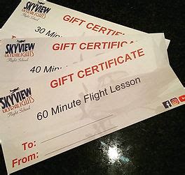 skyview ultralights flying lesson gift certificates ontario