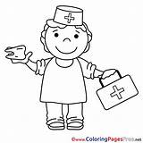 Nurse Colouring Sheet Coloring Pages Title sketch template