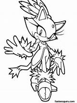 Coloring Pages Sonic Blaze Hedgehog Printable Print Cartoon sketch template
