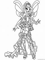 Winx Club Coloring Bloom Coloring4free Printable Pages Film Tv Related Posts sketch template