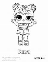 Coloring Lol Pages Doll Pop Confetti Dawn Surprise Dolls Series Spice Lotta Tsgos Kids Choose Board Unicorn sketch template
