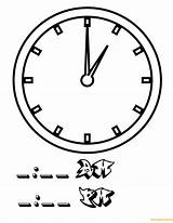 Clock Coloring Pages Color Printable sketch template