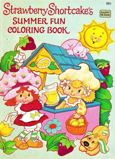 805 best images about vintage shortcake coloring books on