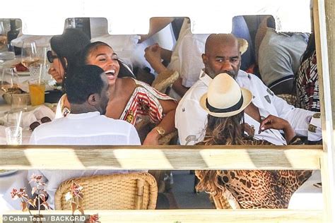P Diddy Cozies Up To Steve Harvey S Step Daughter Lori As