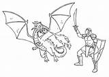 Ritter Ausmalbilder Ausmalbild Drachen Drache Ritterburg Caballeros Dragons Pngegg Colorir Freude Cavaleiros Desenhos sketch template