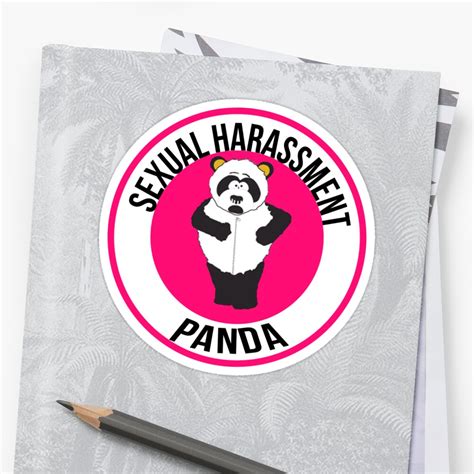 Sexual Harassment Panda Sticker By Andraskiss Redbubble