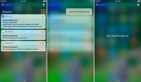 clear  notifications  notification center    ios