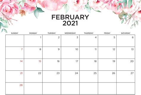cute printable calendar february  printable calendar