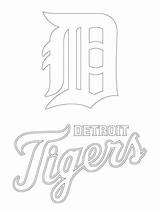 Detroit Tigers Coloring Pages Logo Mlb Printable Baseball Drawing Sport Print Skyline Sheets Clip Color Google Search Library Getdrawings Clipart sketch template