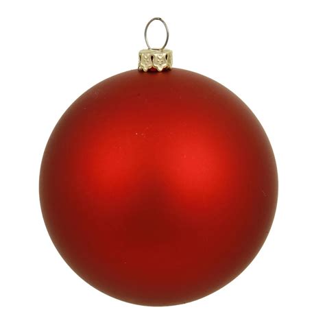 matte finished uvshatterproof christmas ball red nmv