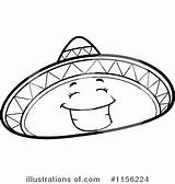 Coloring Hat Mexican Sombrero Getdrawings sketch template