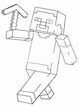 Coloring Pages Popularmmos Getcolorings Minecraft sketch template
