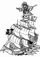 Coloring Pirate Ship Pages sketch template