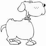 Dog Dogs Coloring Pages Outline Clipart Mutt Cartoon Fat Magical Cliparts Drawing Flea Poochies Animal Colouring Bags Bulldog Library Puppy sketch template
