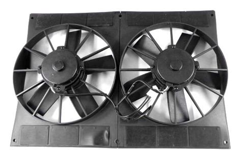 electric cooling dual fans  shroud straight blade pro series  cfm ebay