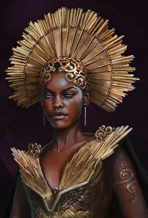 Artstation Gold Queen Alina Shutko Characters In 2019 Black