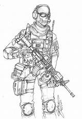 Warfare Ops Ghosts Mw3 Colorir Militares Paintingvalley Ausmalbilder Entitlementtrap Militar Gcssi sketch template