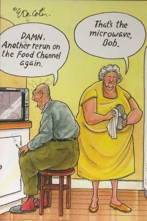 funny old people cartoon growing old some humor some just life