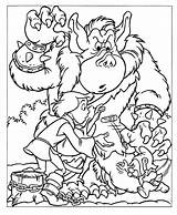 Coloring Ogre Gummi Gummy Kolorowanka Gumisie Colorare Bears Bear Goblin Trold Kolorowanki Maternelle Ogro Tegninger Orco Disegni Dibujos Ausmalbild Colorkid sketch template