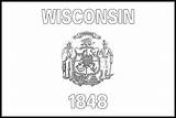Flag Wisconsin Coloring State Jpeg Drawing sketch template