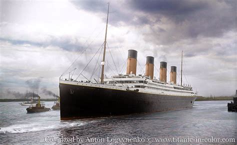 titanic  color colorized anton logvynenko rms titanic flickr