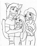 Family Proud Coloring sketch template