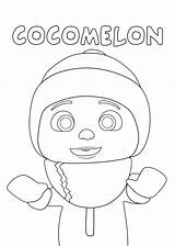 Cocomelon Melon Raskrasil sketch template