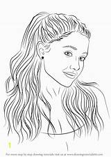 Ariana Grande Coloring Pages Drawing Draw Step Singers Drawings Outline Strikingly Inpiration Sketches Pencil Simple Tutorials Getdrawings Divyajanani Tutorial People sketch template