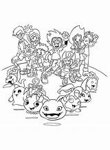 Digimon Coloring Pages Kids Print Color Picgifs Choose Board Adventure sketch template