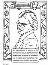 Coloring Rosa Parks Pages Popular sketch template