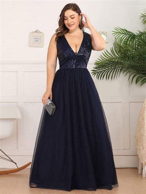 pin  fernanda  maxi dresses   prom dresses blue  size sequin dresses navy blue