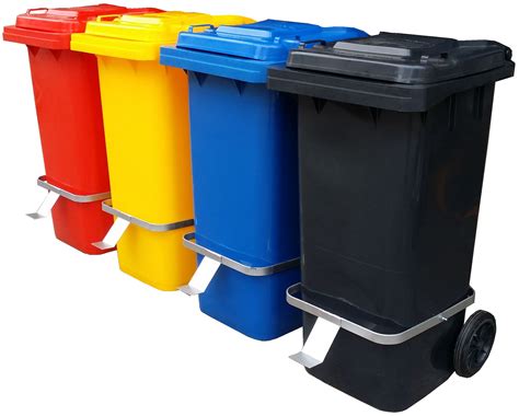 litres assorted colours  wheels mobile garbage waste bin singapore