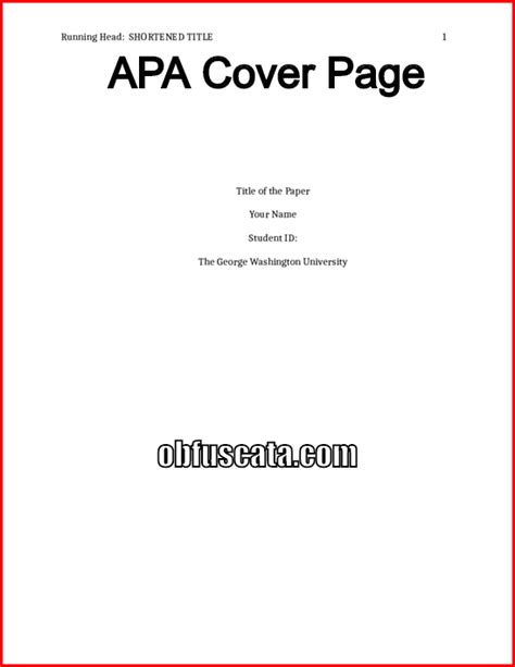 proper cover page format   format  title page   gambaran
