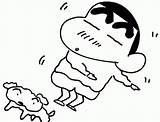 Mewarnai Sinchan Shin Chan Kartun Shinchan Nobita Tokoh Doraemon Minion Salah Satu Pasti sketch template