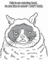 Cat Grumpy Coloring Pages Book Color Printable Distributors Nationwide Getcolorings Nz sketch template