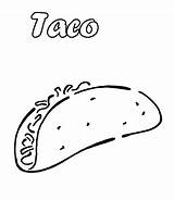 Taco sketch template