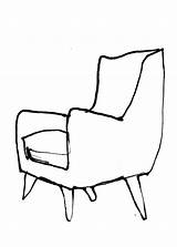 Drawing Armchair Chair Sketch Furniture Chairs Comfy Clipartmag Sketches Visit Misc sketch template