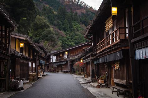 preserved edo period houses  post town tsumago  kiso valley japan rarchitectureporn