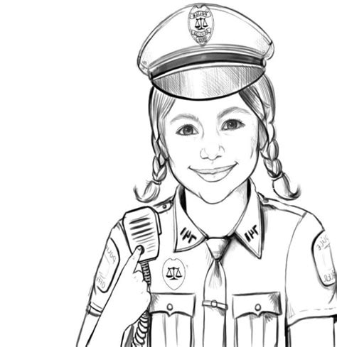 inspired photo  police officer coloring pages davemelillocom