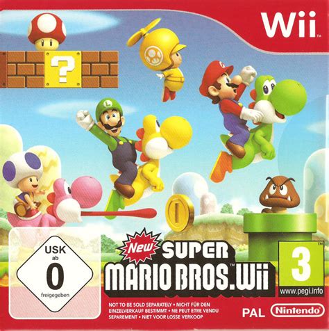 New Super Mario Bros Wii 2009 Wii Box Cover Art Mobygames