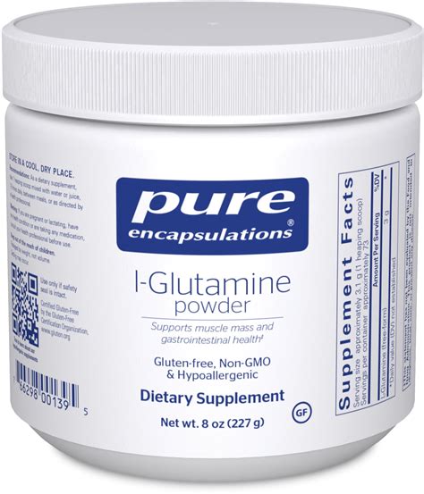 pure encapsulations  glutamine powder supplement  immune  digestive support gut health