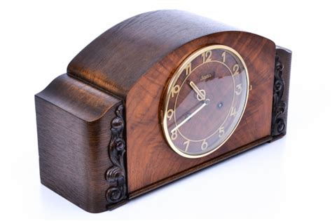 antique german 8 day movement mantel clock original junghans from a