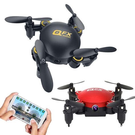 wifi rc mini remote control aircraft  axis foldable drone led altitude hold quadcopter