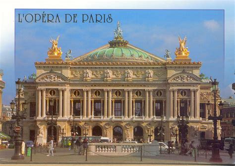 picture postcards  paris opera