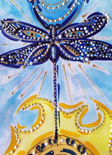 dragonfly zen painting  chan herbecq zielinski fine art america