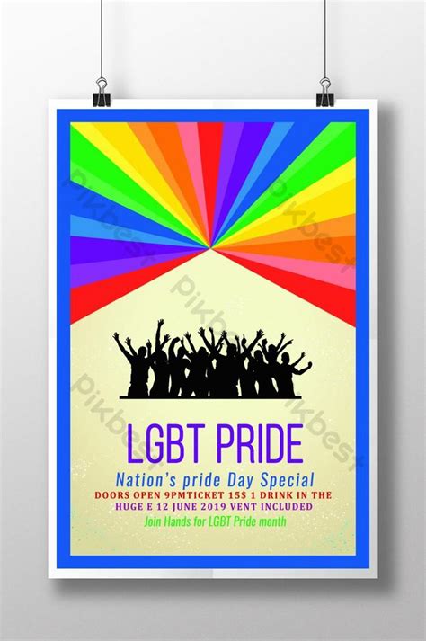 lgbt pride month psd flyer template poster psd free download pikbest