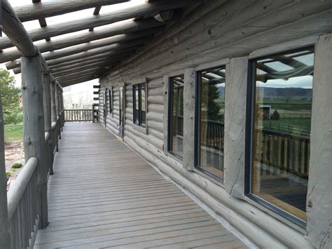 log home needed walnut shell media blasting  remove   sikkens grey stain